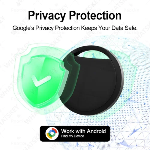 Imagen 2 del producto Paquete de 4 Rastreadores GPS Bluetooth Android para Etiquetas, Compatibles con la Aplicación Google Find My, Etiqueta Inteligente para Llaves, Bicicletas, Mascotas, para Xiaomi, Samsung, OnePlus