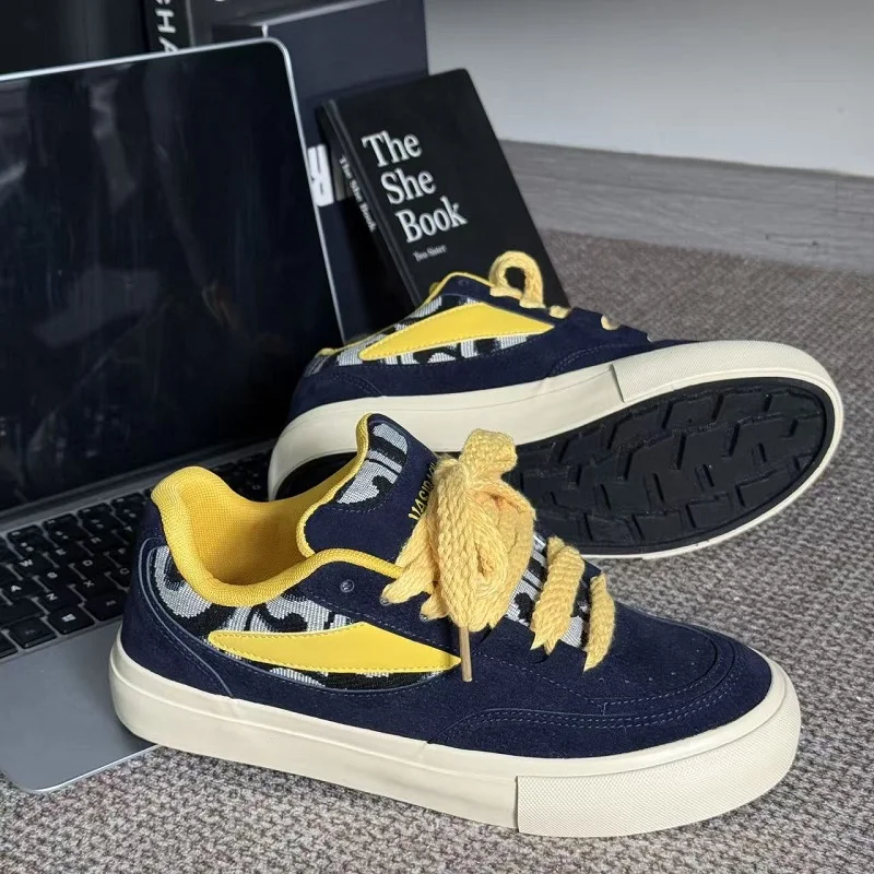 

Fashion Comfortable Mesh Shoes 2025 Autumn New Men's Sports Canvas Sneakers Man Thick Sole Breathable Anti Slip Walking Footwear