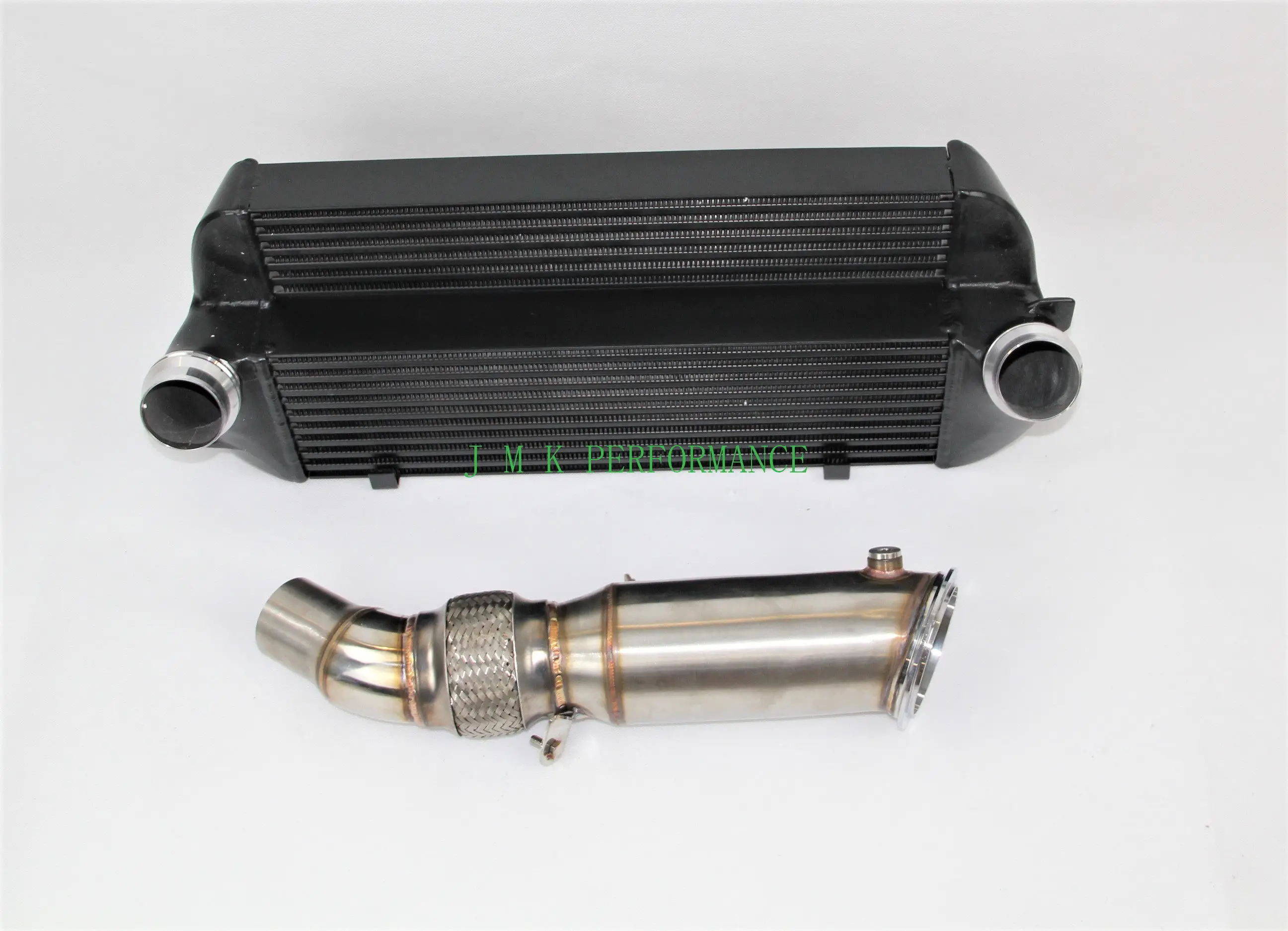 Modified for BMW 3 Series aluminum alloy intercooler radiator exhaust through the head exhaust pipe