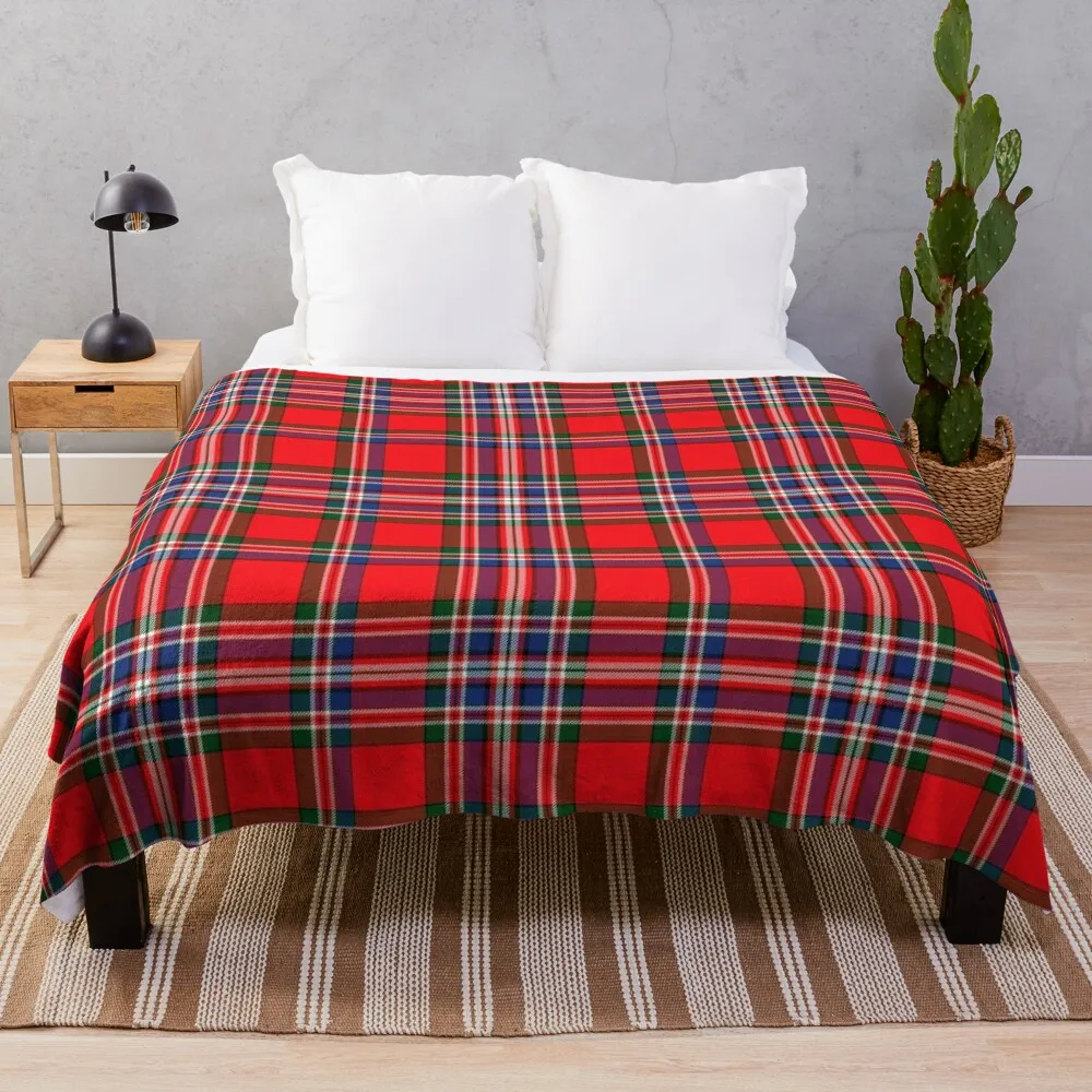 Clan MacFarlane Tartan Throw Blanket for winter heavy to sleep Furry Luxury Throw Blankets