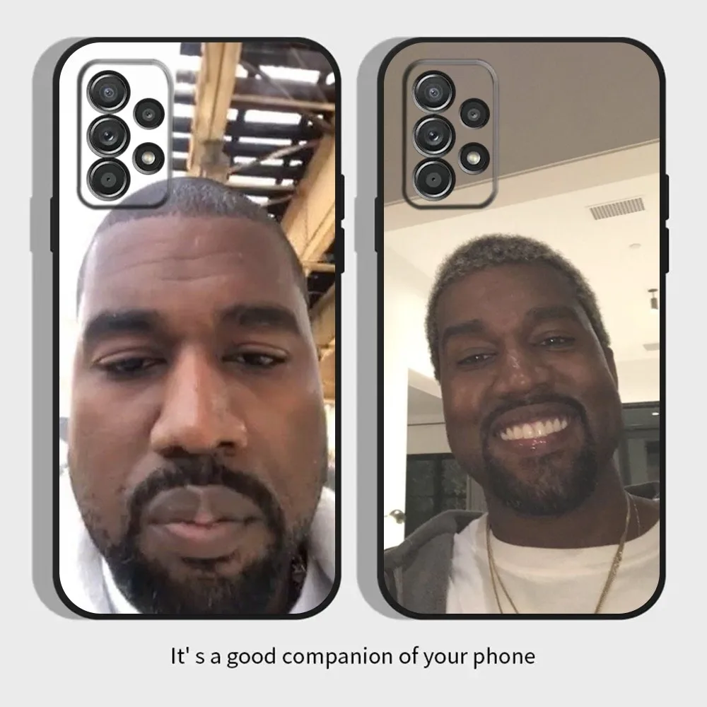 K-Kanye W-West Funny Phone Case For Samsung S21,S22 Ultra,S20,S30 plus,S22 plus,S23,S30 ultra 5G Silicone Cover