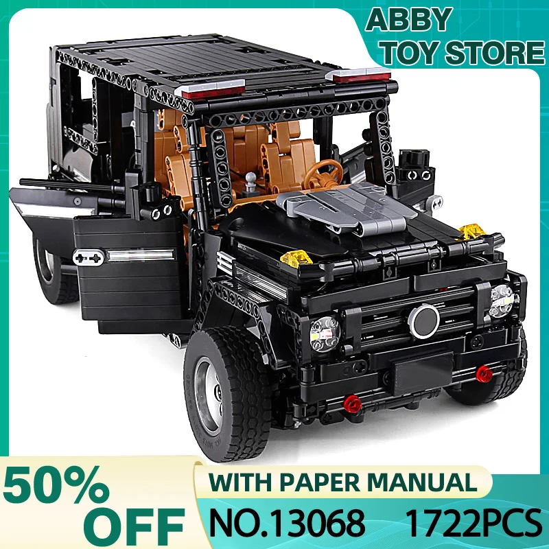 

MOLD KING 13068, технический механический автомобиль, строительный блок, спортивный внедорожник, автомобиль, кирпич в сборе, игрушка, Рождественский подарок для детей и взрослых