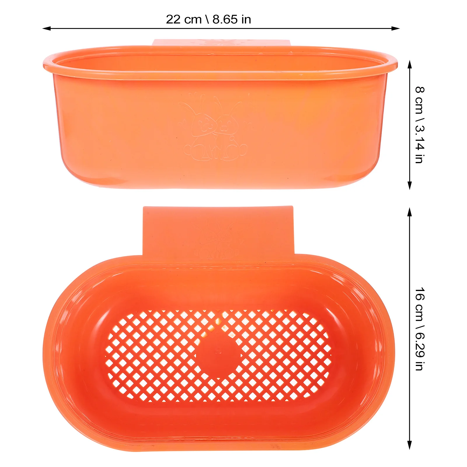 

Hanging Trash Can Kitchen Plastic Orange Lightweight Multifunction Storage Rack Sink Food Waste Strainer Basket