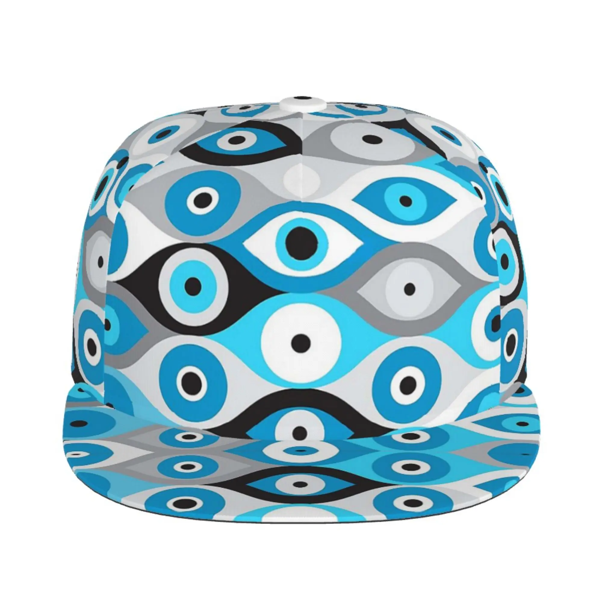 Evil Eyes Tile Pattern Baseball Cap Hiphop Hats All Seasons Hats for Men Women Teens Boys One Size Adjustable Outdoors