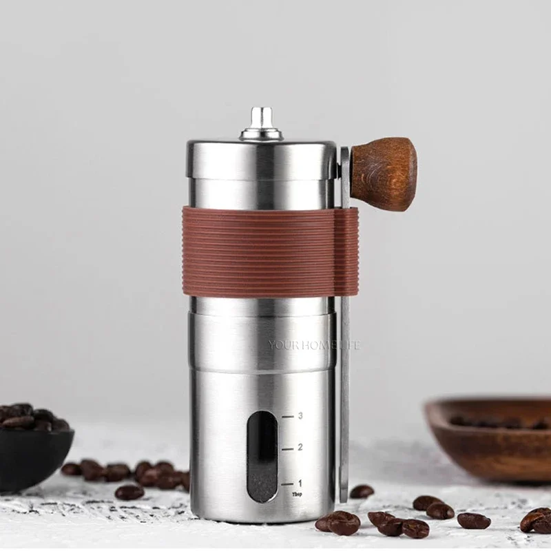 

Manual coffee bean grinder portable with adjustable settings for coffee bean grinder coffee grinder french press send brush