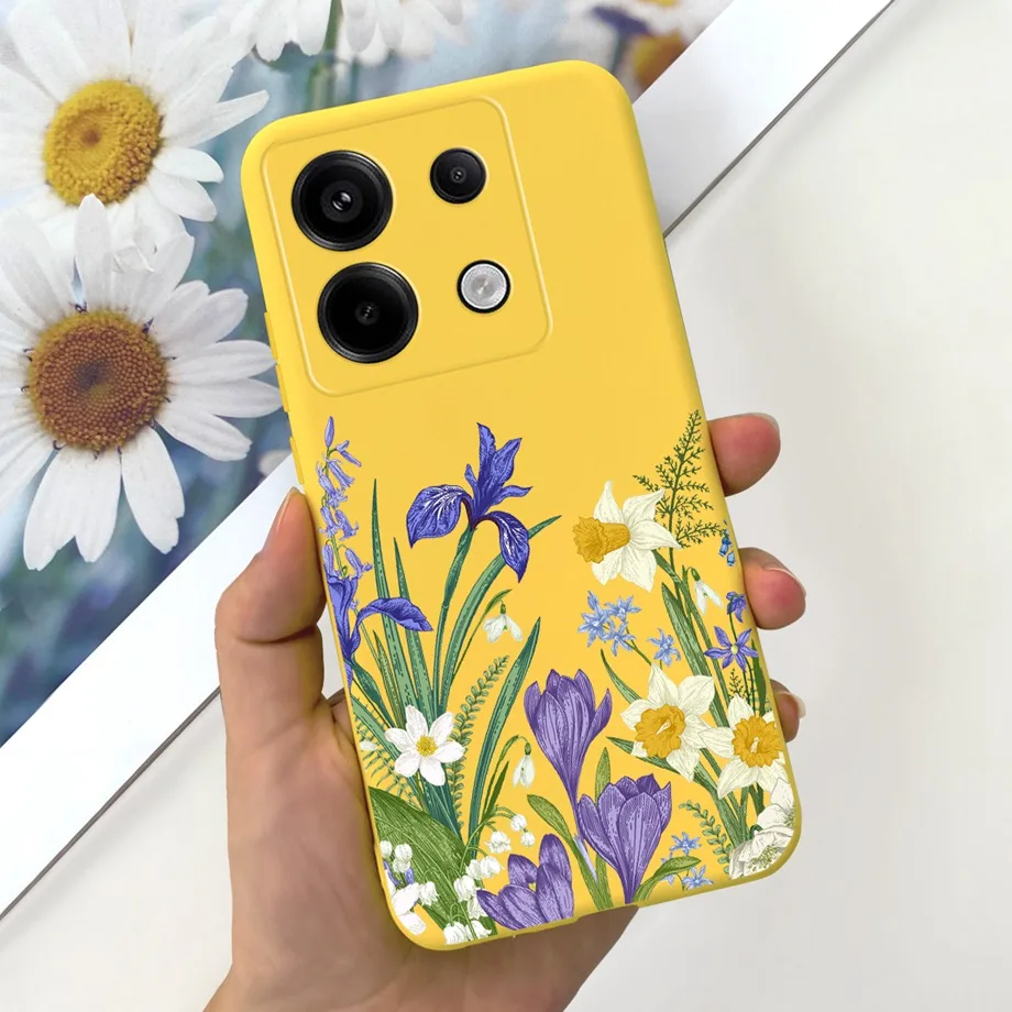 Capa de telefone coração amor para Xiaomi, Capa de silicone líquido macio, Xiaomi Poco X6 Pro 5G Coques, Redmi Note 13 Pro 5G