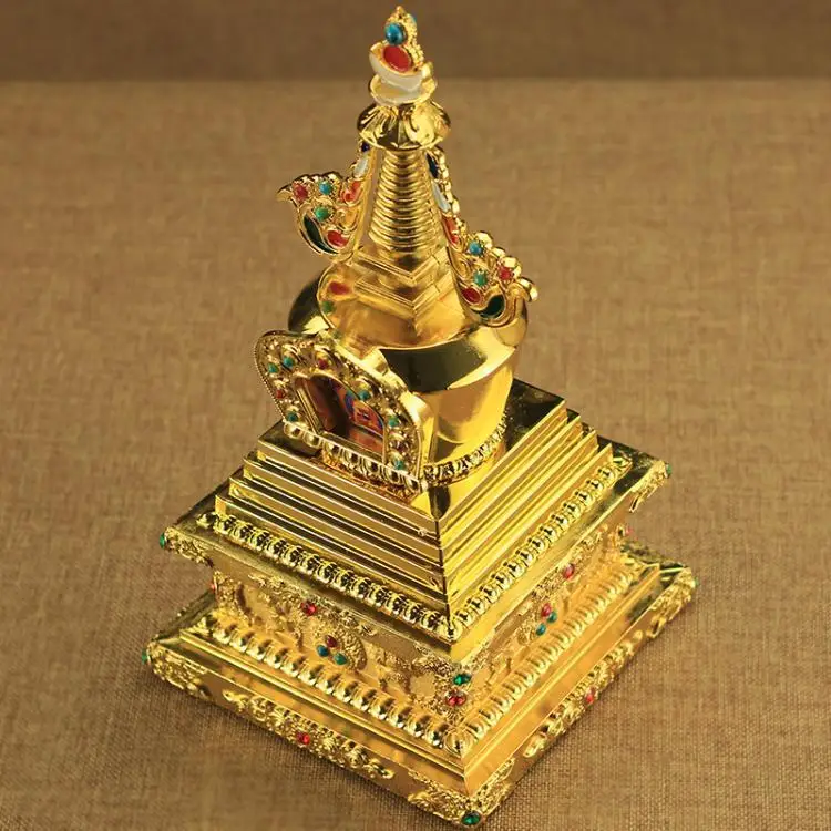 Tathagata Eight Pagodas Buddha Hall Decoration Supplies Ganlu Pill Statue Bodhi Pagoda 28cm