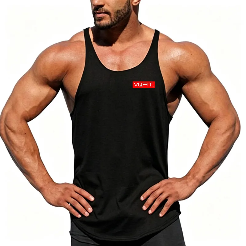 Men's Soft Quick Dry Running Vests Racerback Sleeveless Workout Tank Top Breathable Athletic Gym Shirt For Training Summer
