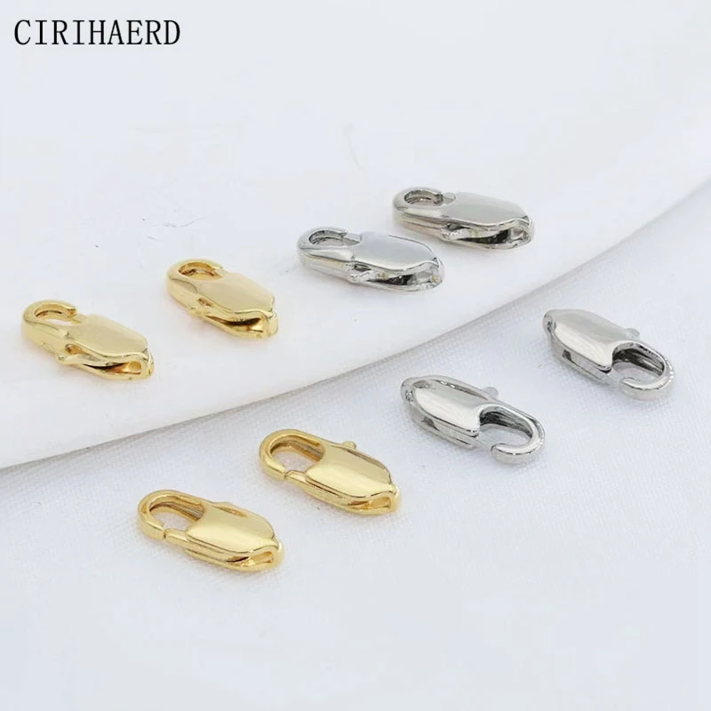 

Jewelry Clasp 14K Gold Plated Fishtail Clasps For DIY Handmade Jewelry Accessory Necklace Bracelet Connection Finishing Buckle