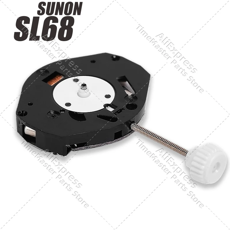 SL68 ساعة كوارتز حركة ثلاثة دبابيس التقويم خالية استبدال الملحقات حركة Sunon أدوات إصلاح عالية الدقة