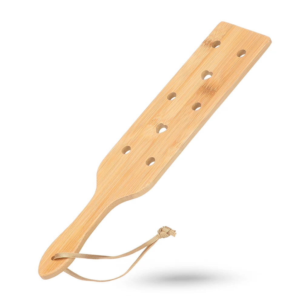 Unisex Home Decoration For BDSM Adult Toys DIY Material Bamboo Wood Paddle With Airflow Holes Unfinished Handicraft Wooden Craft