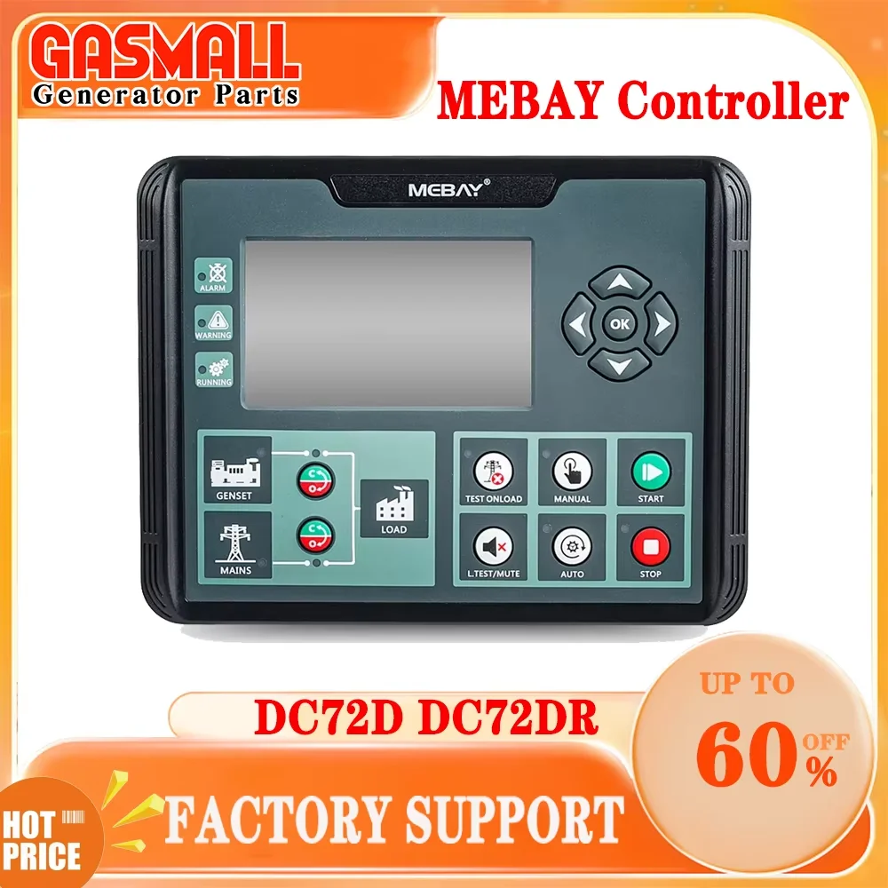 

MEBAY DC72D DC72DR Diesel Generator set Controller Module Genset Remote start mebay generator Controller board pannel module
