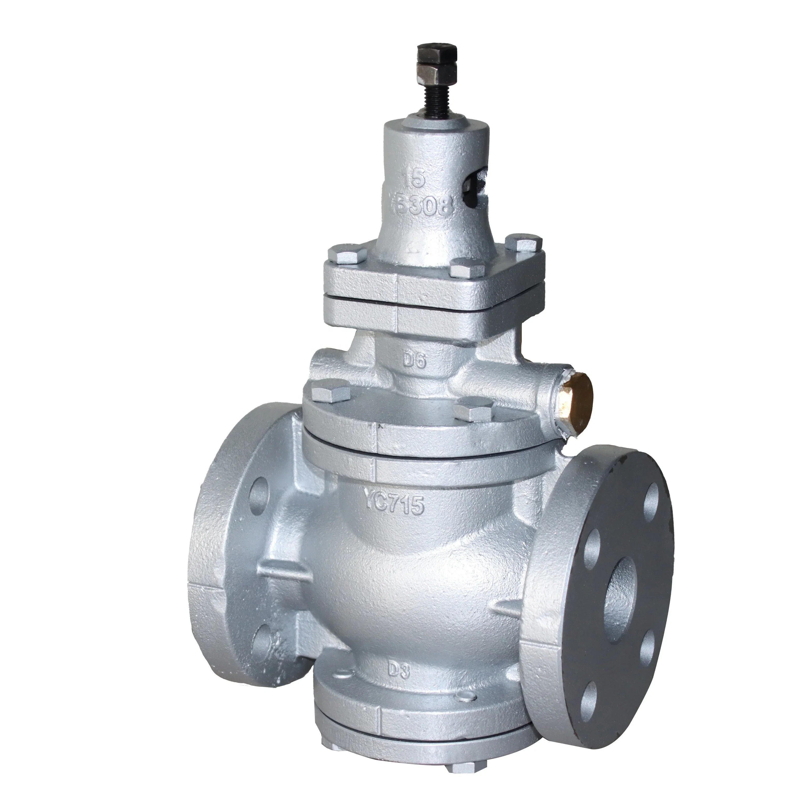 DKV Steam Pressure Reducing Valves DN100 PN16 Ductile iron Flange Adjustable Pilot Operated Steam Pressure Reducing Valve