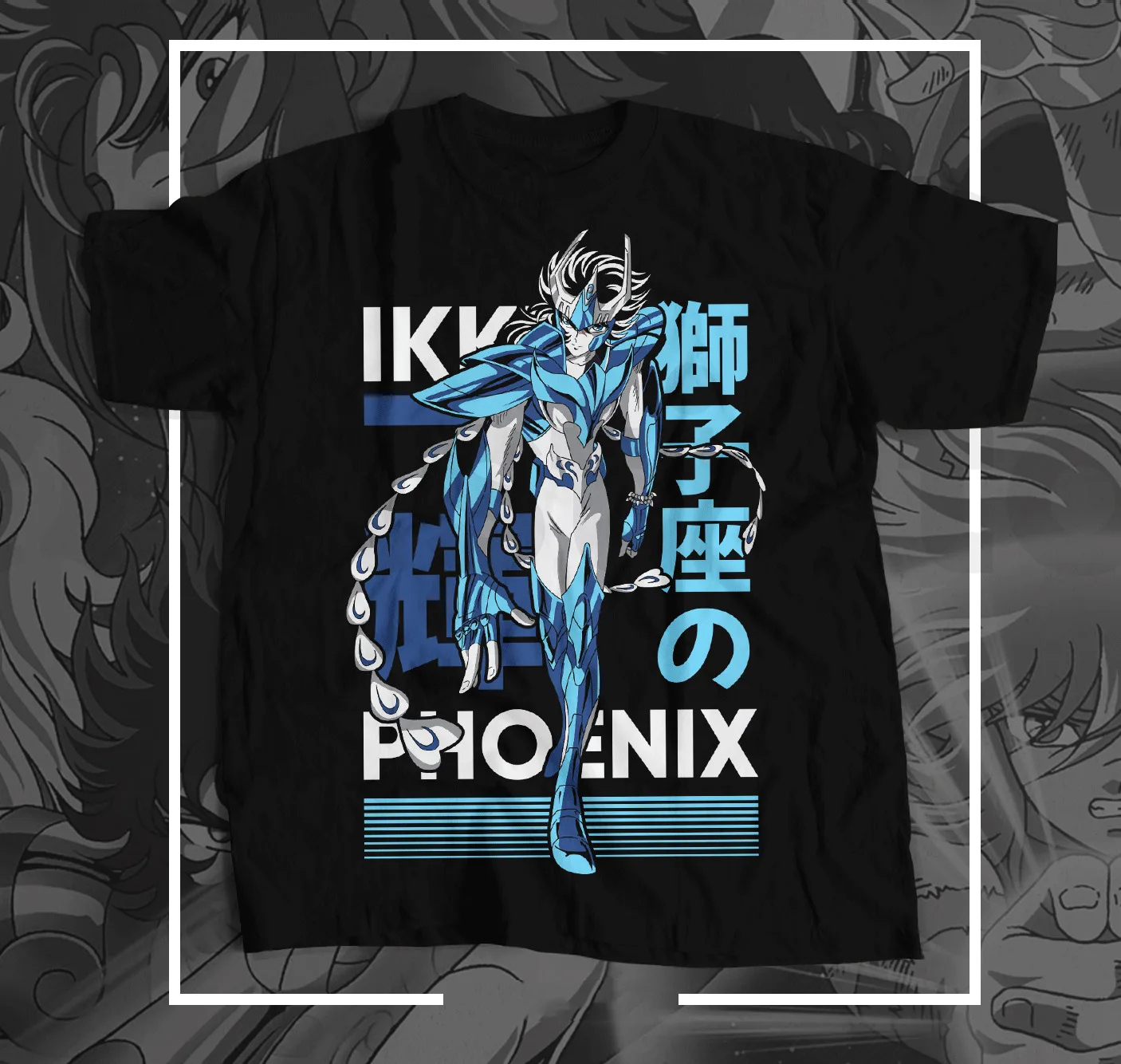 

Kids/ Men /Women Anime Saint Seiya Phoenix Ikki Knights of Zodiac Robot T-Shirt