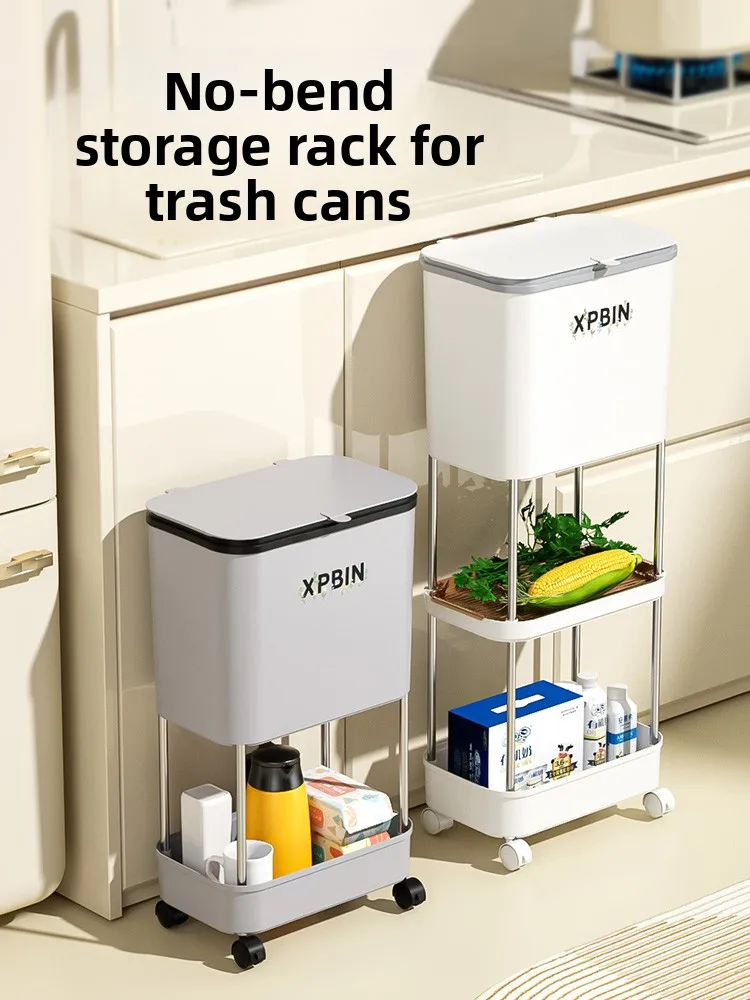 

Large Capaci Tra Can for Kitchen And Living Room Home Use High End Luxury Plastic Waste Bin Toilet Batoom Sanitary ...