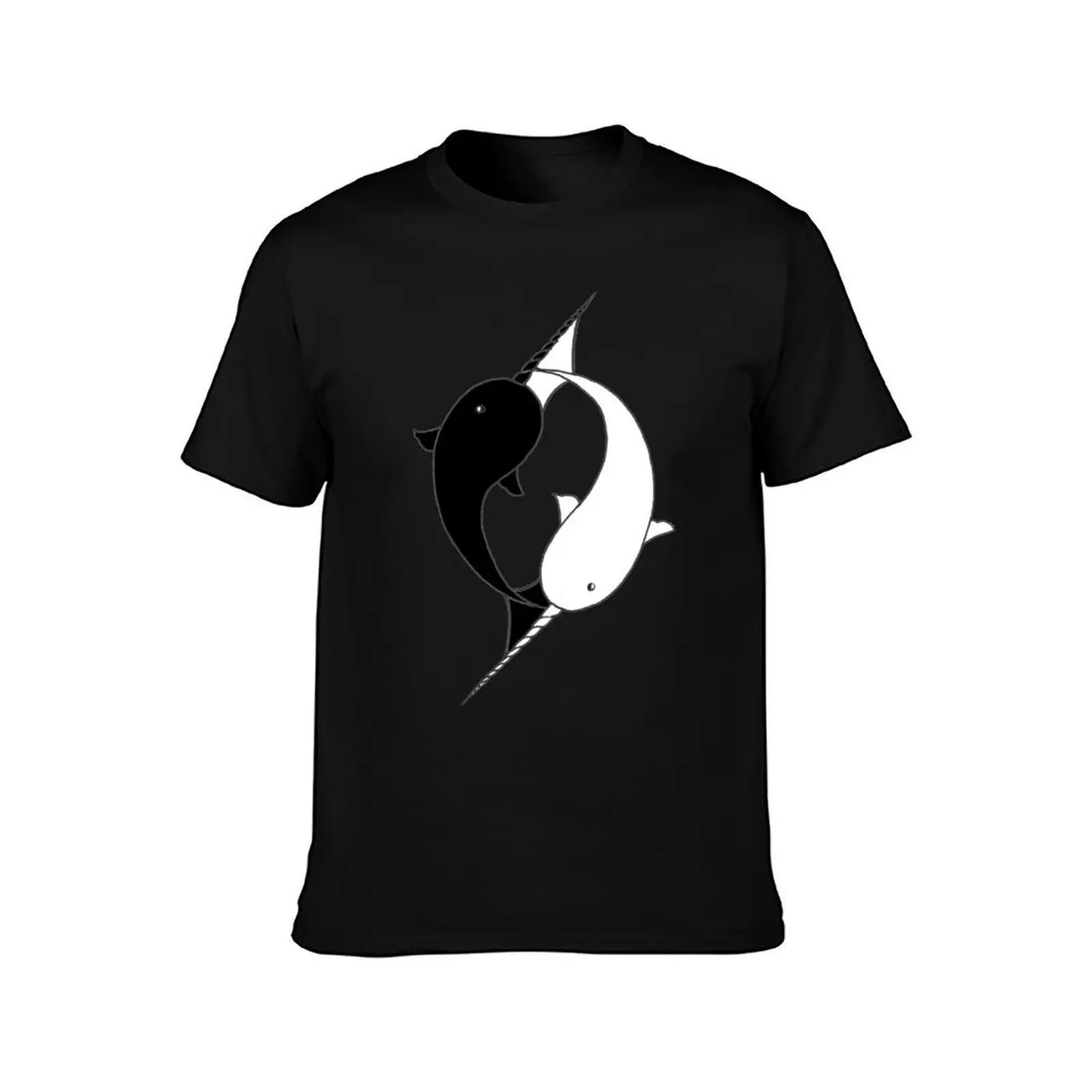 Narwhal YinYang T-Shirt t shirts with prints T-Shirt