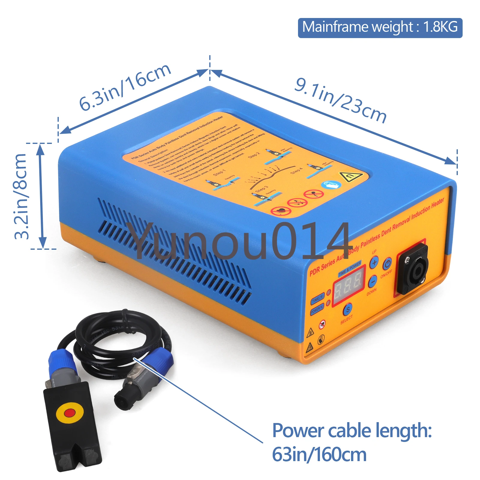 Auto Body Dent Removal Induction Heater, Dent Removing, Paintless Dent Repair Tool, PDR, 220V, 150KHZ, New