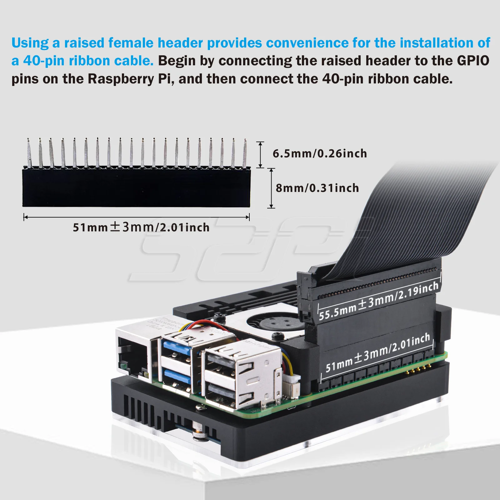 Imagem -06 - Armor Case com M-key M.2 Adaptador Pcie3.0 x1 Raspberry pi Suporta Ssds M.2 Nvme em 2230 2242 2260 2280 52pi