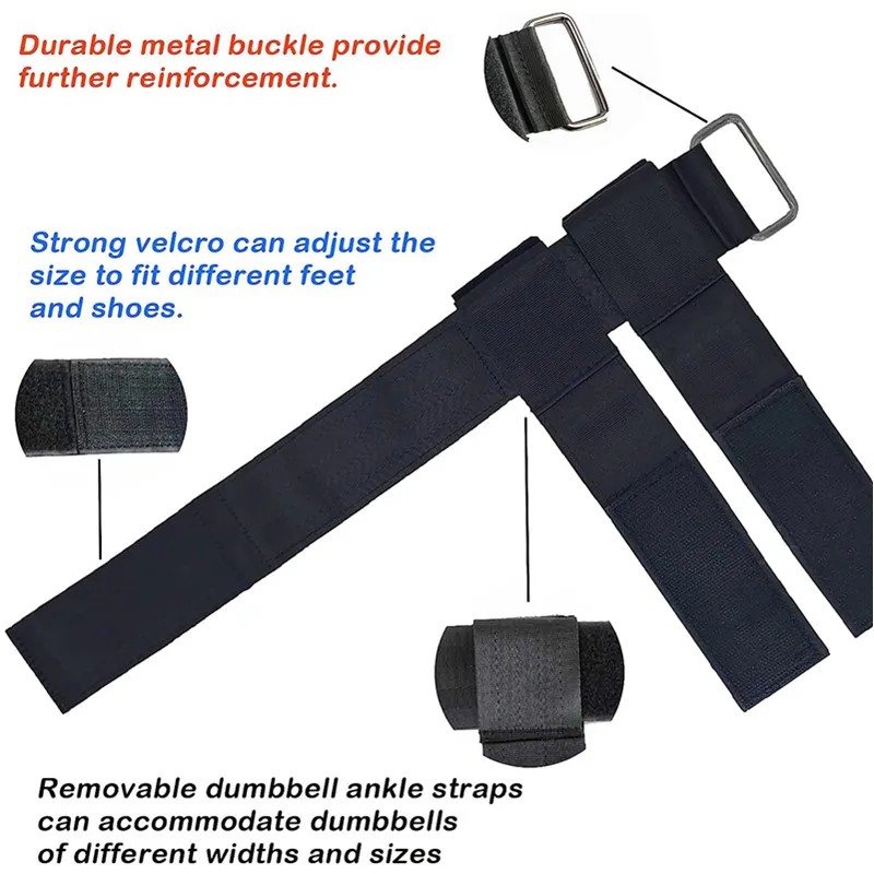 1/2pcs Dumbbell Ankle Strap Weight Lifting Foot Bands Tibialis Trainer Leg Muscle Strengthen Training Workout Fitness Equipment