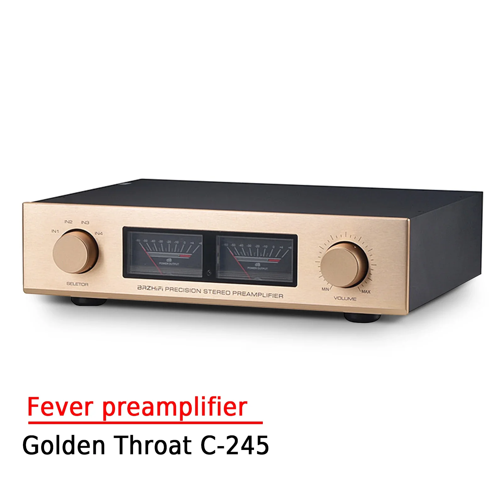 

AMXEKR Re-engraved Golden Voice C-245 Line Fully Balanced Remote Control Preamplifier for High Sound Quality