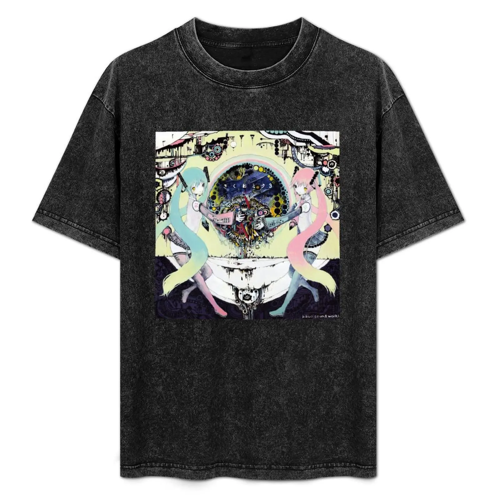 

Kikuo 3 Feat Miku T-Shirt Basic Daily Outfit Short Sleeve Tee