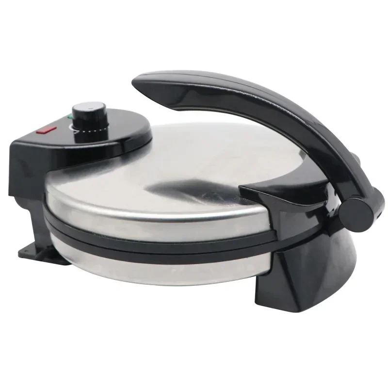 

【Best-selling】220V/1500W Electric Stainless Steel Automatic Crepe Maker 12-Inch Non-Stick Crepe Tortilla Quiche Maker With Tempe