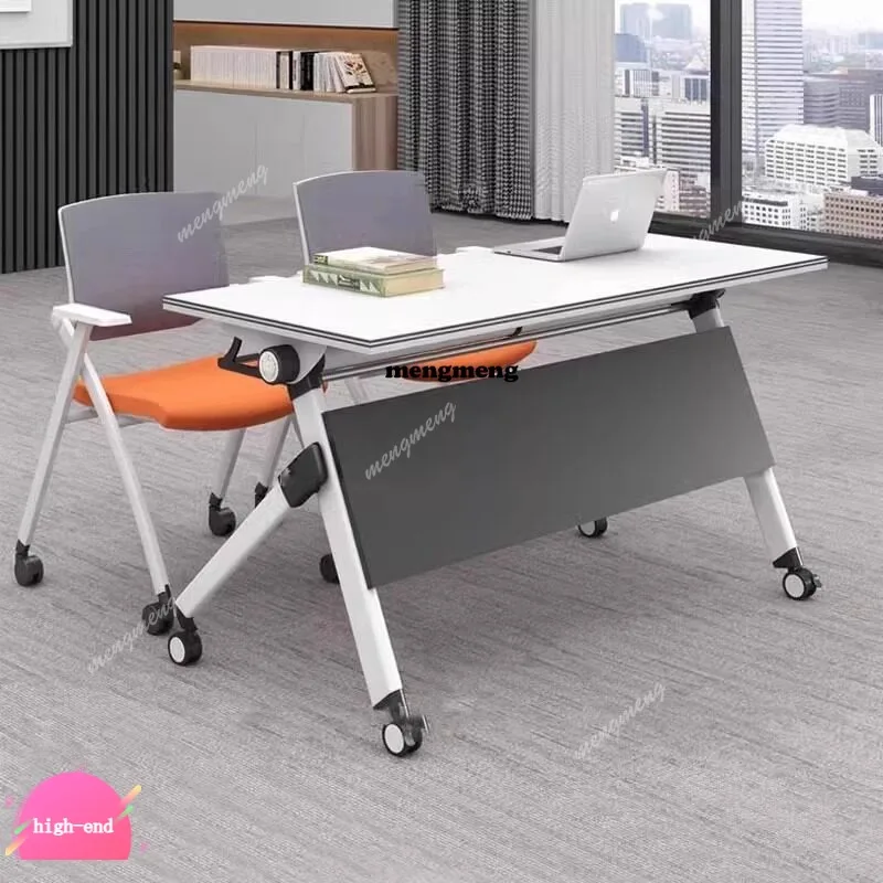r134 Folding training Mobile long table Combination replica training Multifunctional conference strip tables and chairs