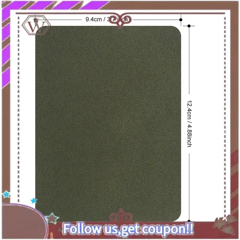 A95D-Iron On Patches 40 Pieces Jacket Jean Clothes Patches Kit, 4.9 X 3.7 Inch, Dark Assortment, 5 Colors