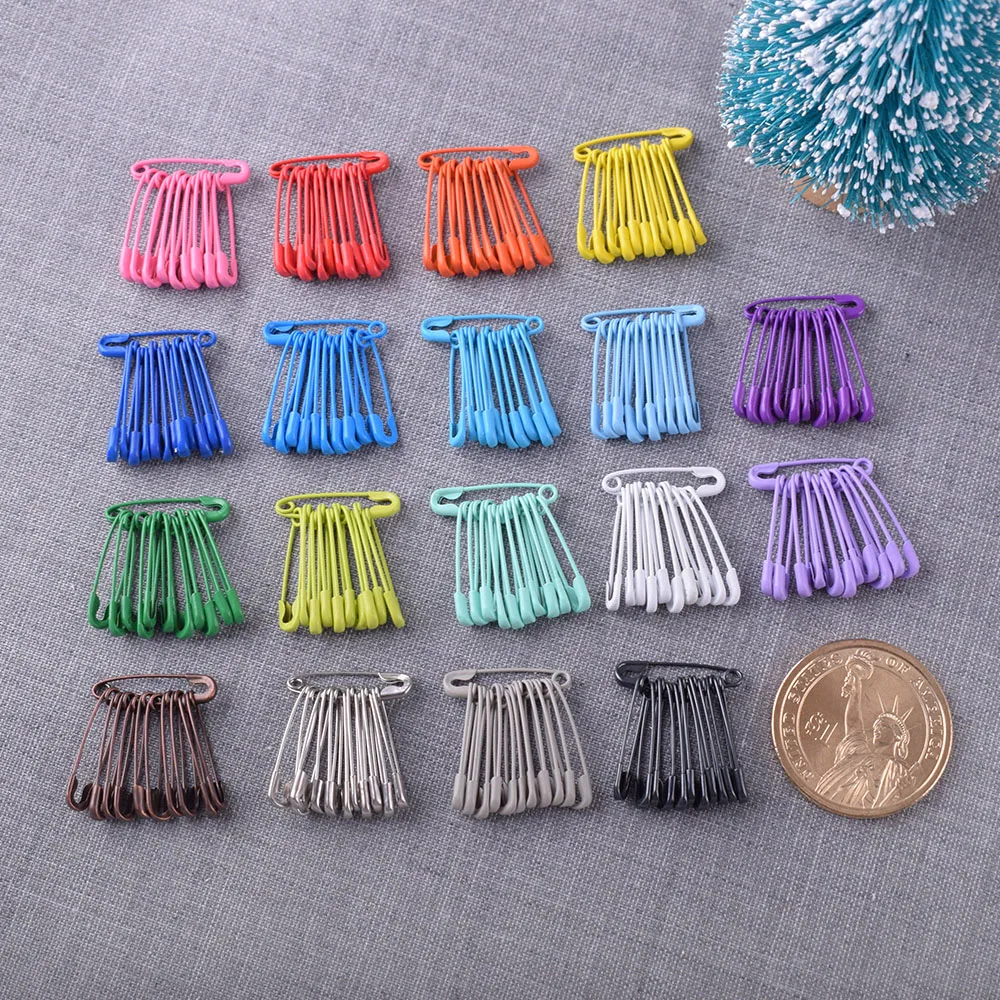 Mini Colored Safety Pins Stitch Markers Metal Sewing Pins Brooch Pins Jewelry Safety Pins Tag Pins Garment Pins Locking Craft