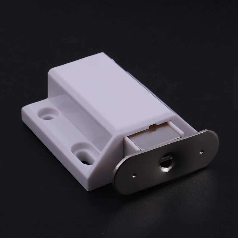 4X White Push To Open Magnetic Door Drawer Cabinet Catch Touch Latch
