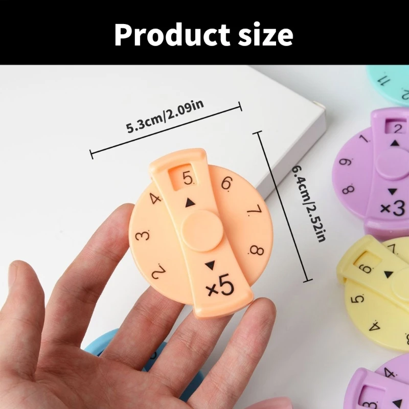 Jouet rotatif à doigt rotatif pour l'apprentissage des mathématiques, 9 pièces, pour usage domestique en classe