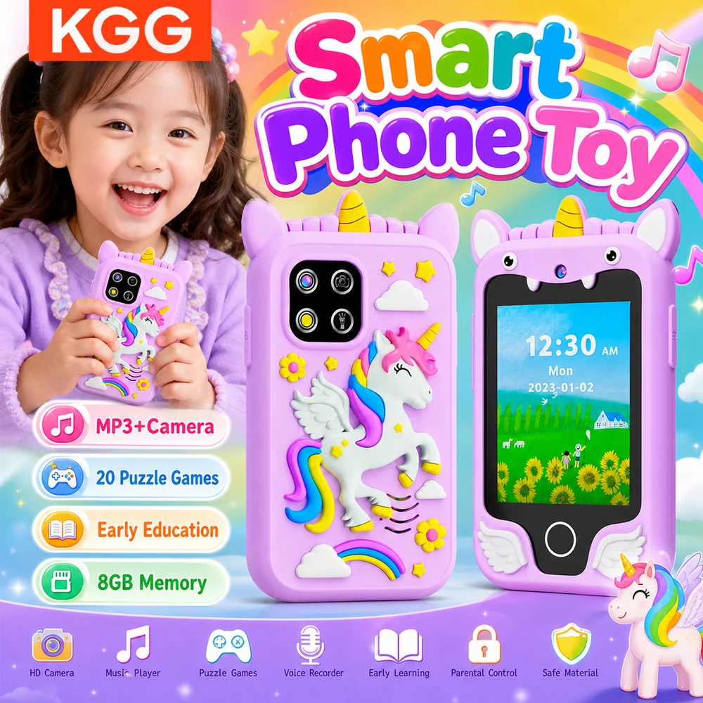 kids-mini-smart-phone-28''-touch-screen-unicorn-educational-learning-built-in-habit-tracker-8g-portable-children-mobile-phone