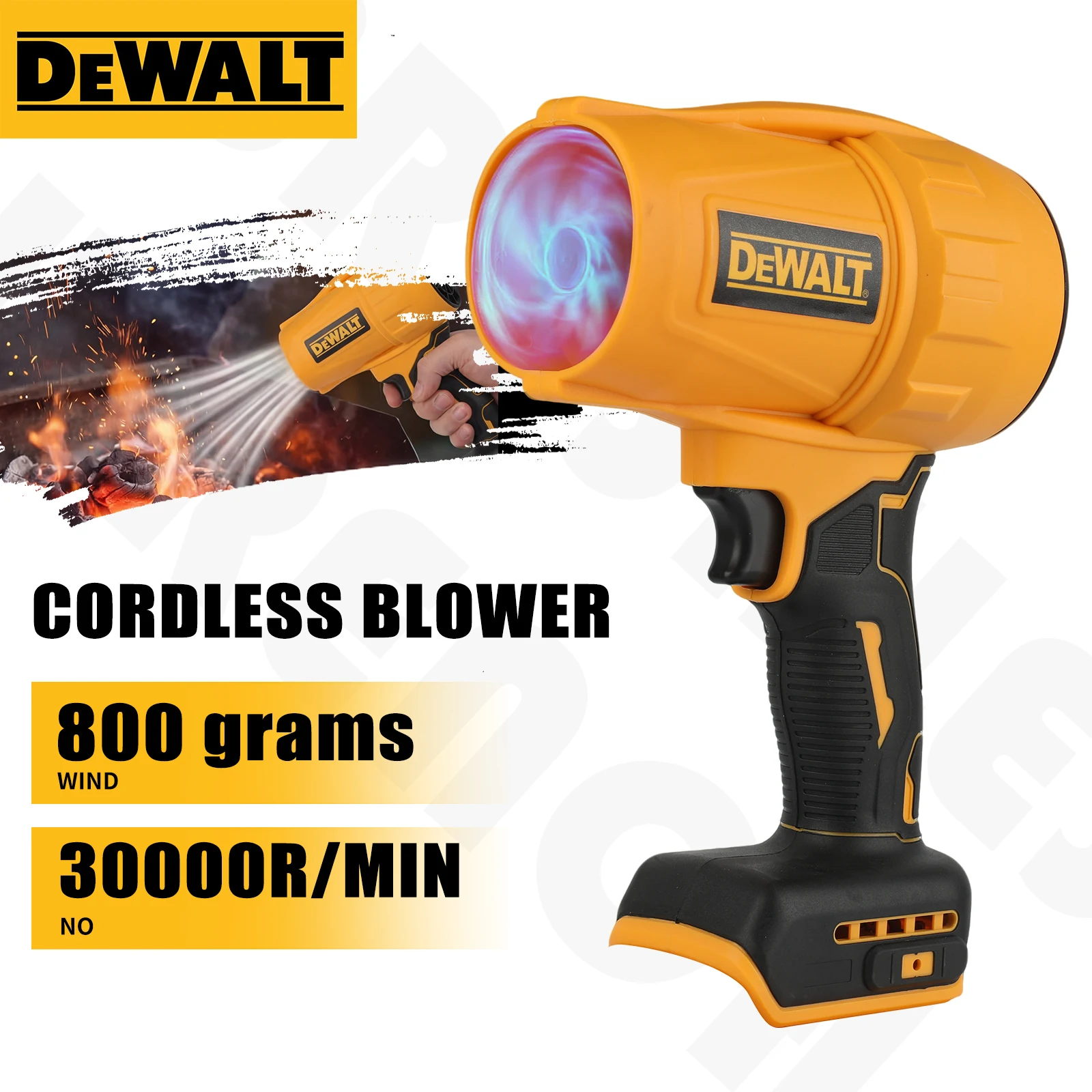DEWALT D317 20V Cordless Leaf Blower 1080W High Power 30000RPM Variable Speed Outdoor Lawn Garden Cleaning Power tools