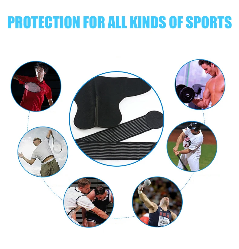 Sports Strap Shoulder Protection Type Adjustable Elastic Shoulder Strap Sports Protection Single Shoulder Strain Protection