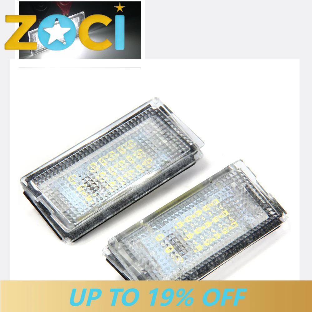 Rear 18 LED License Plate Light Tail Gate Board Panel Trunk Bumper Guard Signal Lamp Bulb For BMW 3 Series E46 4D 1998-2003