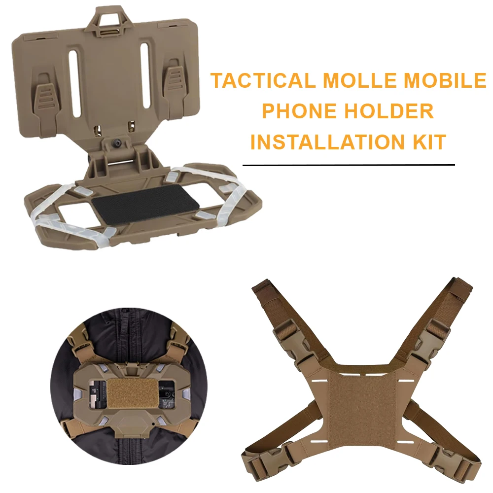 

Тактическая складная навигационная панель MOLLE для CS Airsoft, чехол для карт, админ-панель, держатель для мобильного телефона (для экранов 4.7-6.7 дюймов)