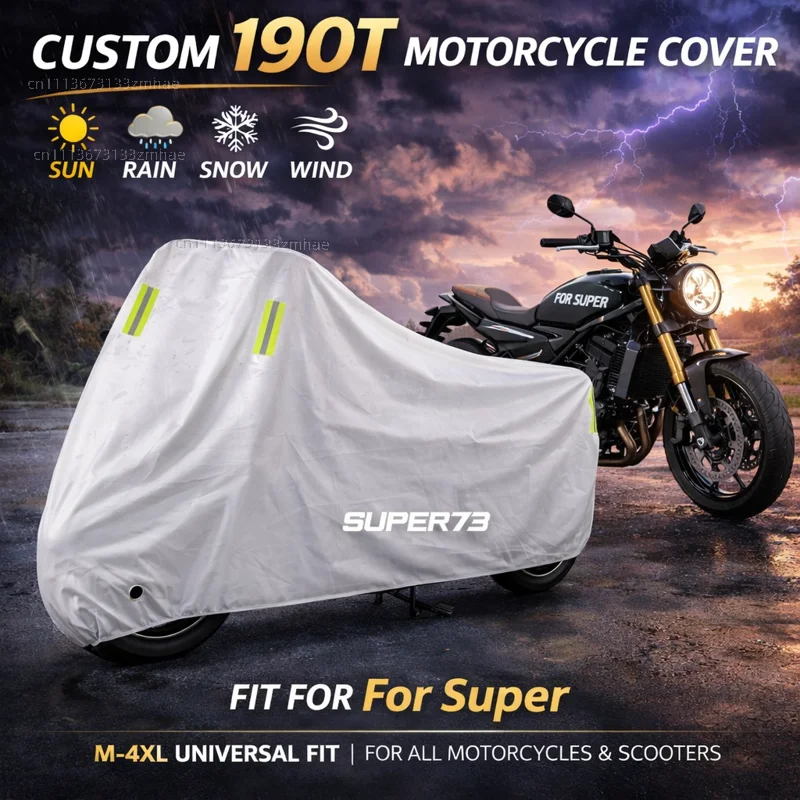 

Чехол для мотоцикла Super 73-S1 73-S2 73-Z1 73-ZX 73-RX, водонепроницаемый, сверхпрочный, для улицы, защита от дождя, пыли и солнца