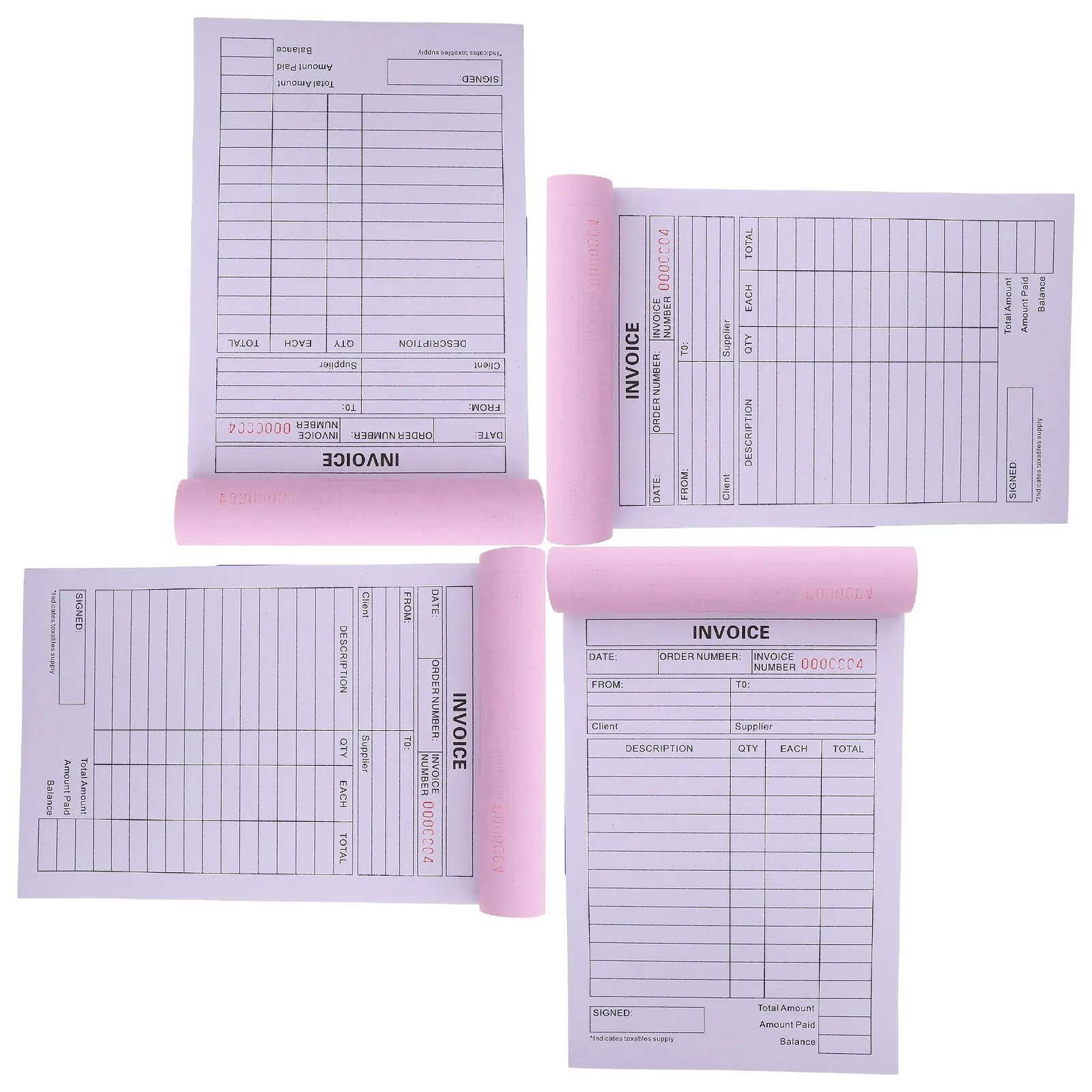 4pcs-carbonless-invoice-book-2-part-order-receipt-pad-duplicate-forms-for-small-business-retail-boutique-order-tracking-receipt