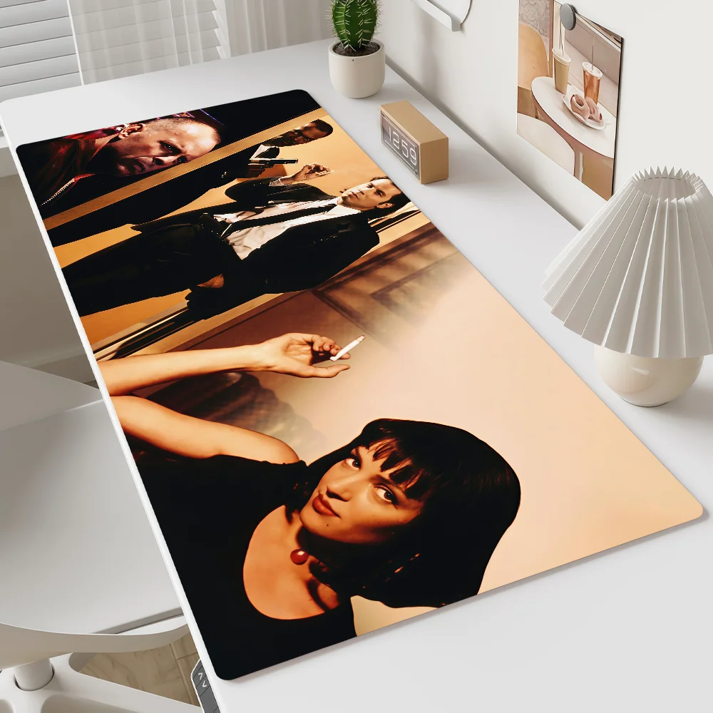 Fiction Mouse Pad Non-slip Black Lockedge Office Student Gaming Thickened Large Writing P-Pulp Comedy Crime Cushion MousePad