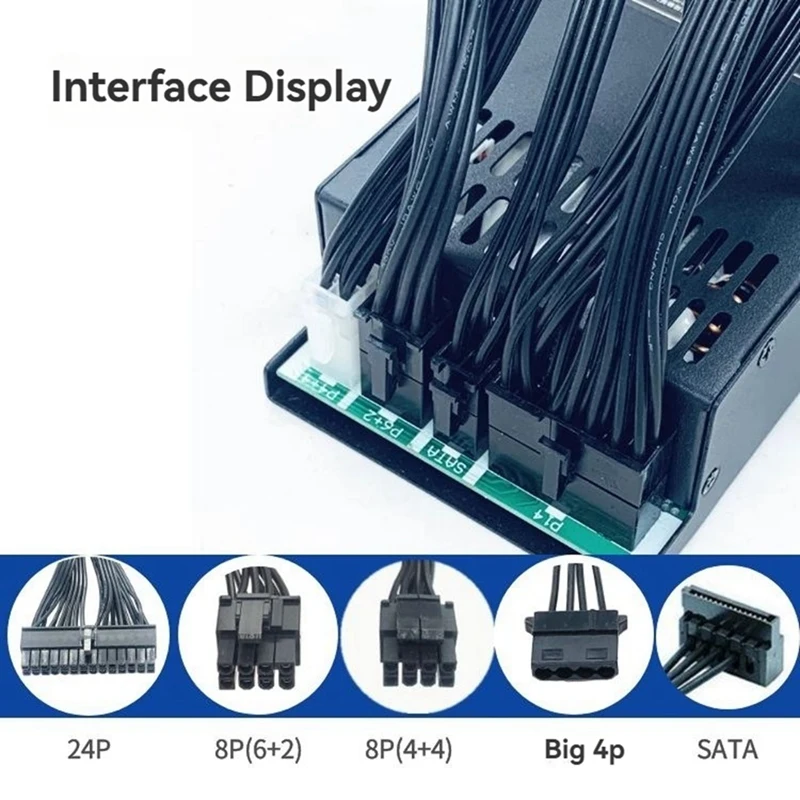 500W PSU ATX Full Modular Power Supply FLEX Module Power Supply Low Noise For Small 1U (Flex ITX) Computer Chassis