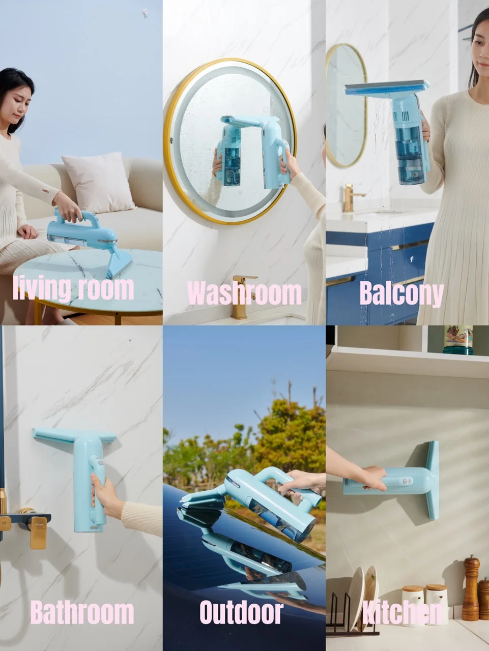 2023 New Create External Rechargeable Cordless Automatic Smart Electric Best Window Cleaner