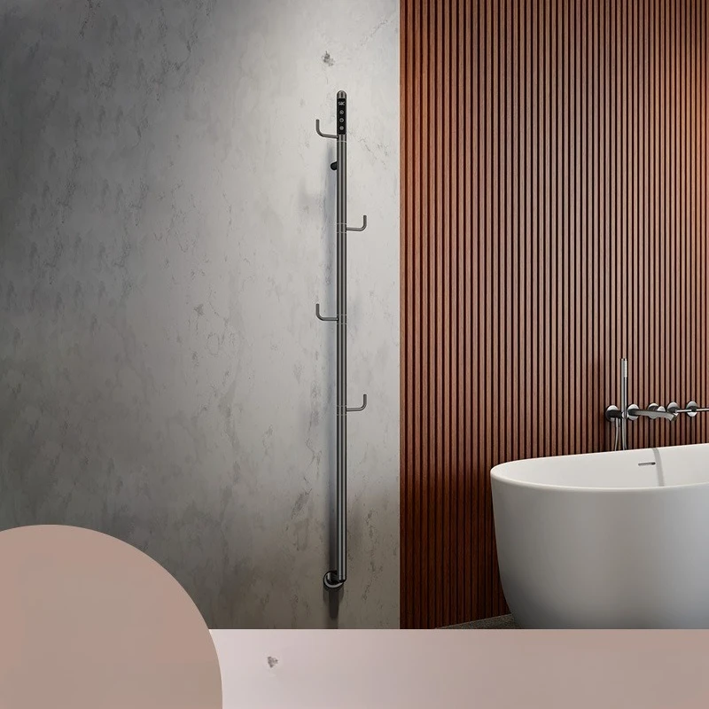 Surface Installed Bathroom Smart Electric Towel Rack Bathrobe Drying Wall Rack