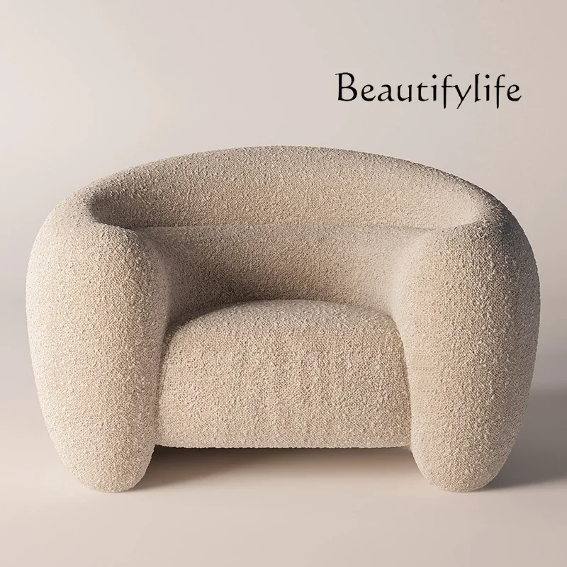 

muebles para hogar Designer Single-Seat Sofa Chair Living Room Reception Chair Simple and Light Luxury Leisure Reading Chair