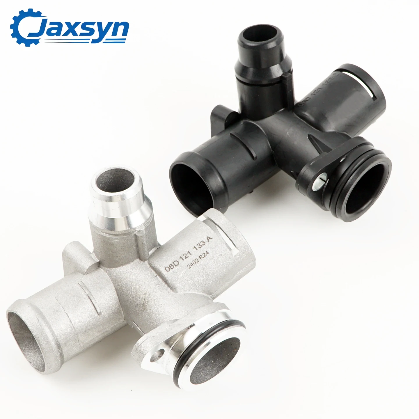 06D121132C High Quality Aluminium Engine Cooling Radiator Coolant Hose Connector Water Outlet Flange for Audi A4 A6 S4 S6 2.0TSI