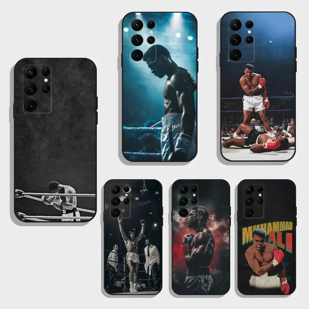 

Muhammad A-Ali Inspirational Boxing Legend Phone Case For Samsung S25,S24,S21,S22,S23,S30,Ultra,S20,Plus,Fe,Note,5G Black Cover