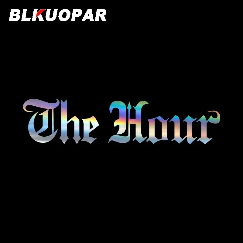 

BLKUOPAR, наклейка с силуэтом текста, устойчивая к царапинам автомобильные наклейки, лазерная высечка на багажник, фургон, лобовое стекло мотоцикла, Стайлинг автомобиля