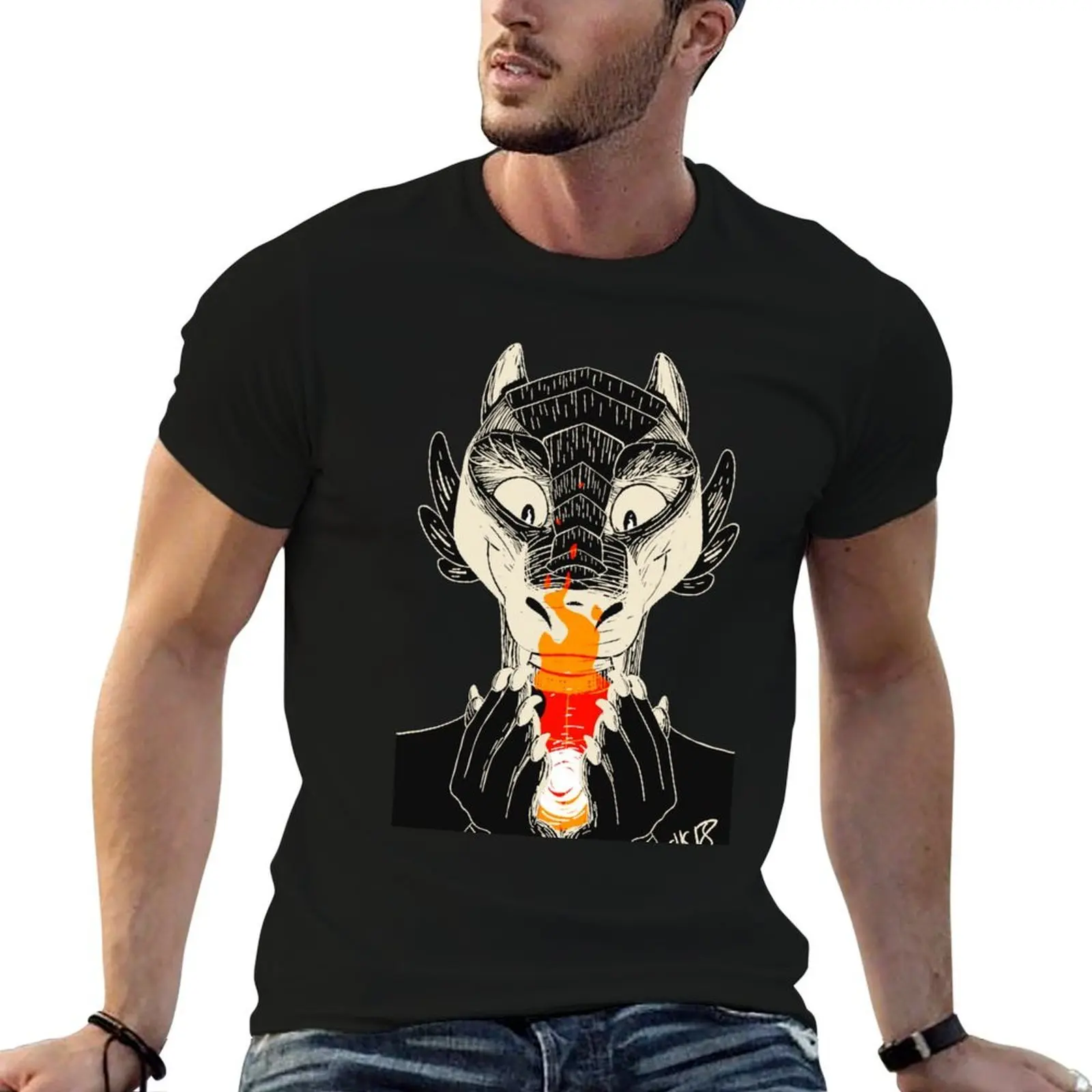 

I've heard of having warm hands, but this is ridiculous T-Shirt t shirts with prints man t shirt designer T-Shirt