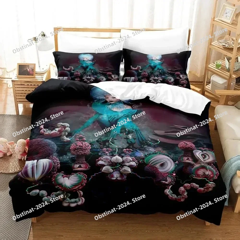 

Singer Bjork Björk Bedding Set Duvet Cover Bed Set Quilt Cover Pillowcase Comforter king Queen Size Boys Adult Bedding Sets