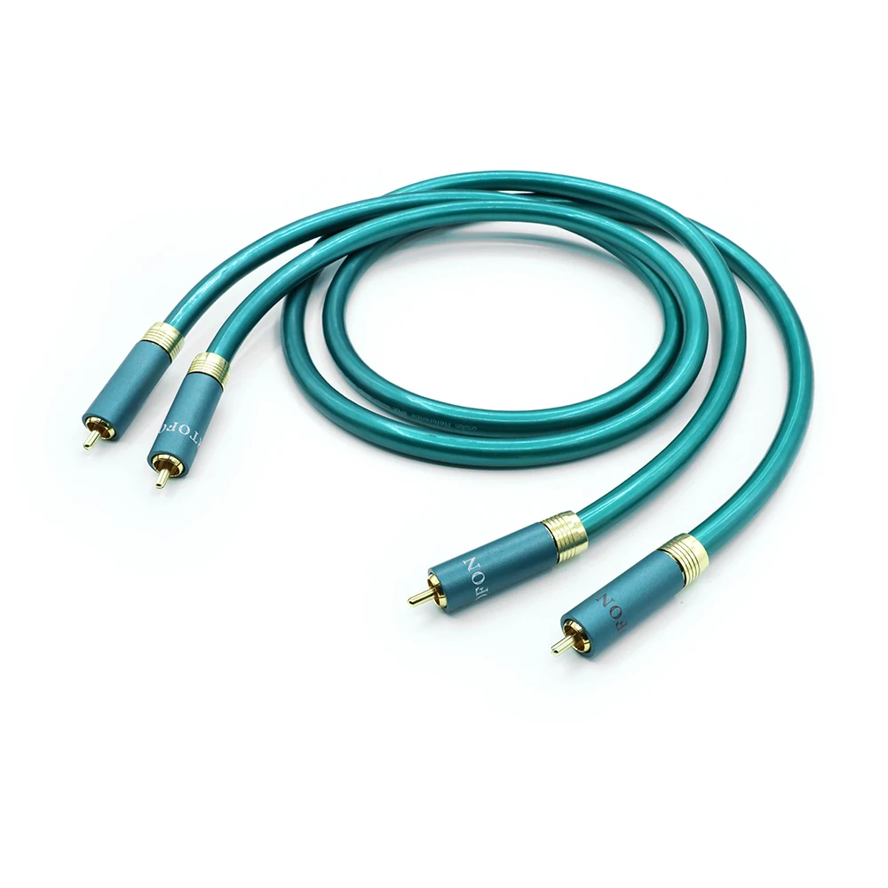 Hi-Fi 8N OFC Ortofon RCA-кабель Высококачественный усилитель компакт-дисков Interconnect 2RCA на 2RCA Мужской аудиокабель