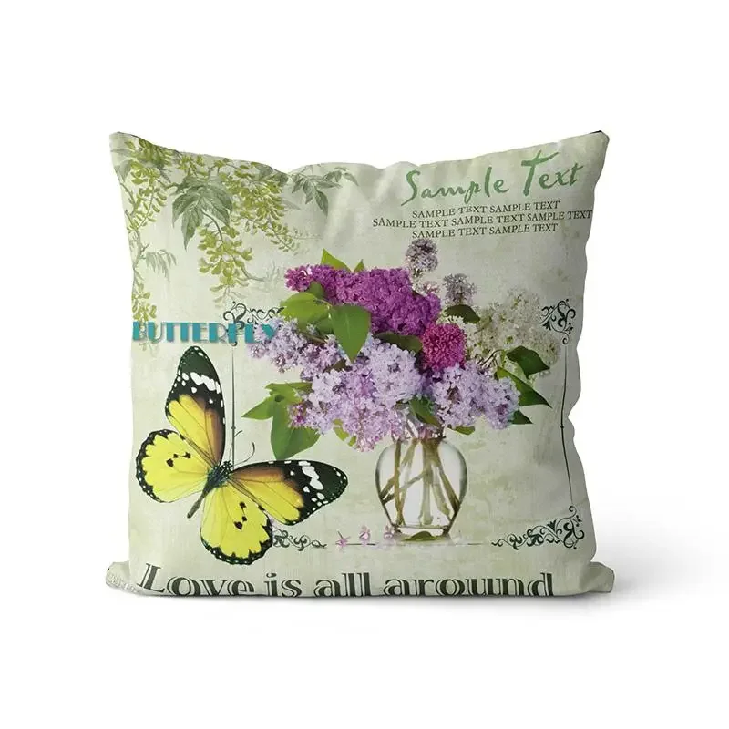 Provence Kissen Lavender Decorative Throw Pillow Sofa Cushion Cover Personalized Floral Throw Pillow Cover